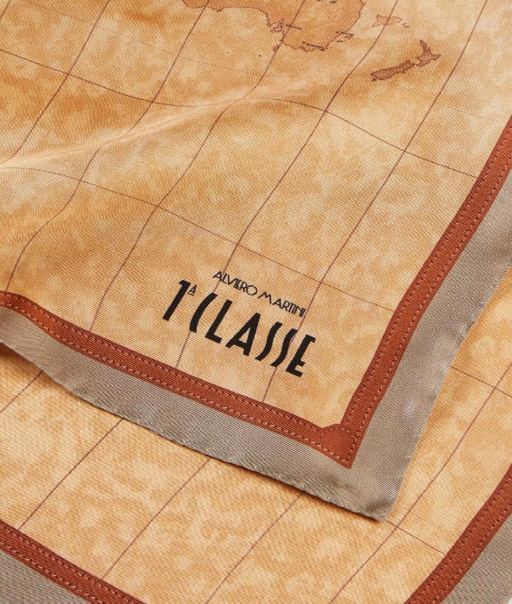 Alviero martini 1a classe Foulard Geo Classic 70x70 Taupe Chiaro Fino Al -60%