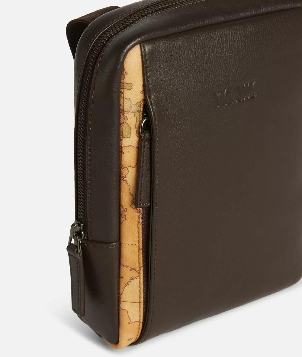 Alviero martini 1a classe Geo Classic tracolla in pelle Marrone Sottocosto