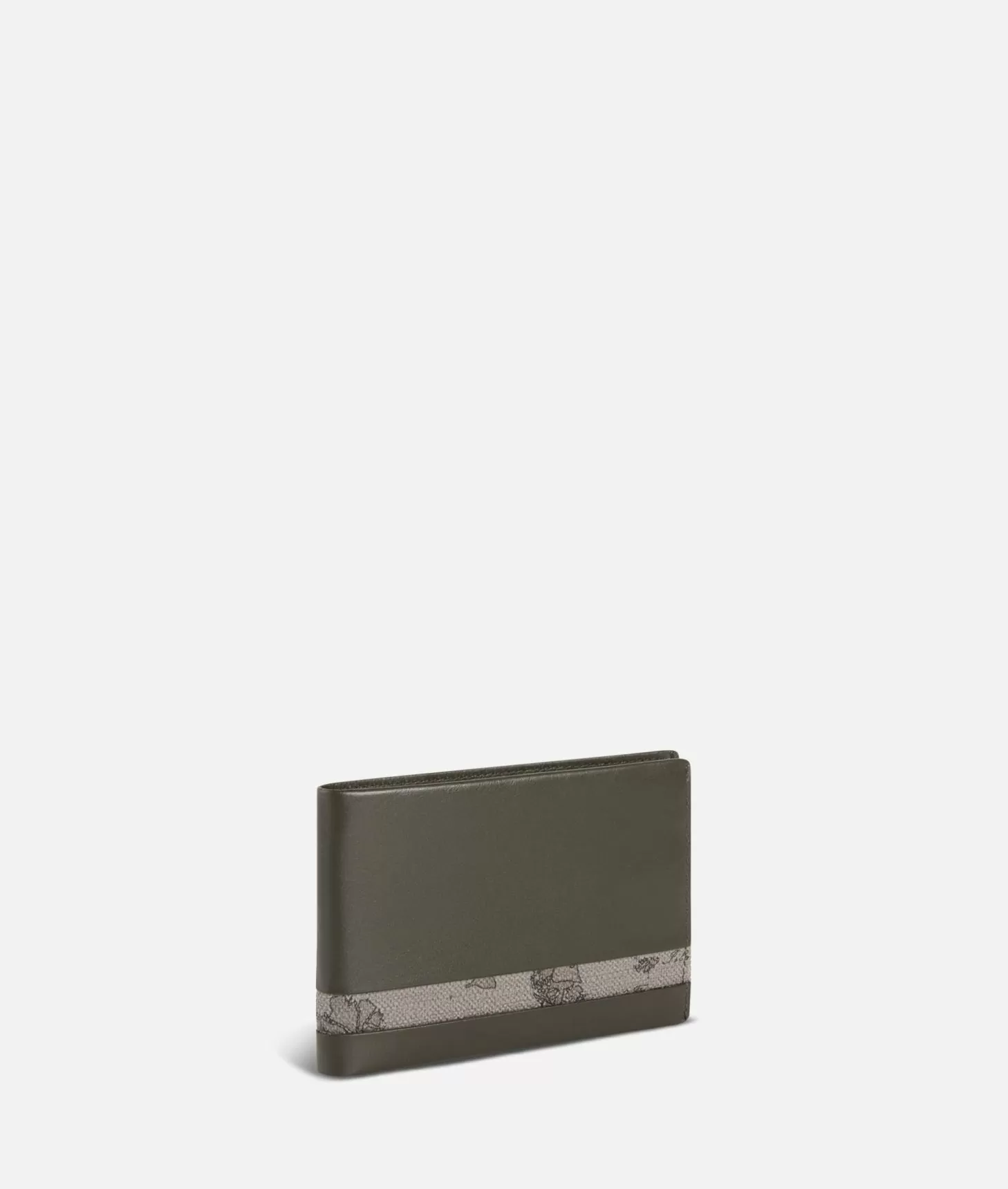 Alviero martini 1a classe Portafogli piccolo in pelle rifinito in tessuto Geo Dark Cyber Monday